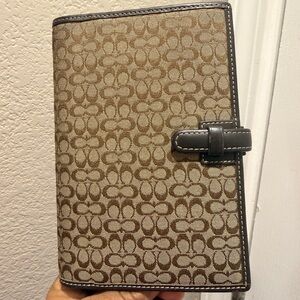 Vintage Coach Signature Canvas Leather Planner MINSIG 4X7 SLIP JKT FS8829
KH/CN